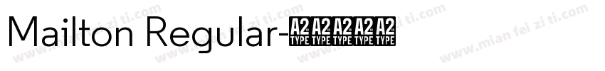 Mailton Regular字体转换